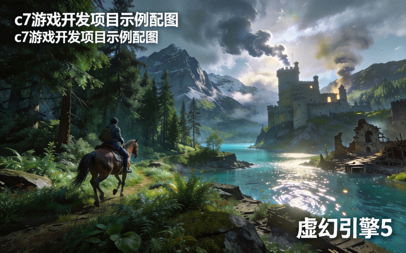 c7游戏开发项目示例配图：虚幻引擎5制作的开放世界探索场景